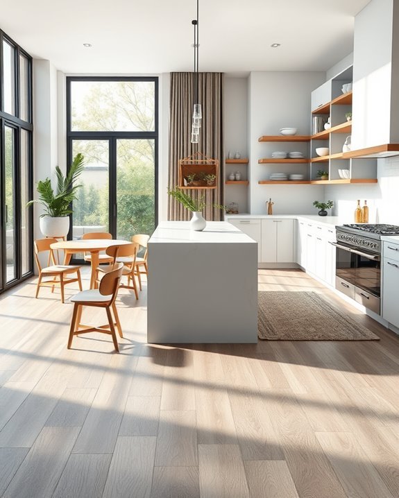 gray wood floor zoning