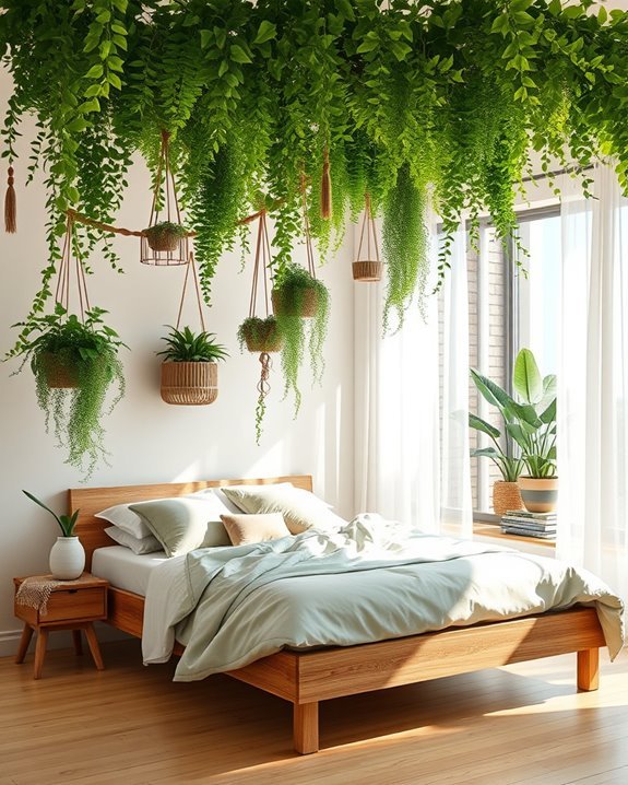 green canopy with plants
