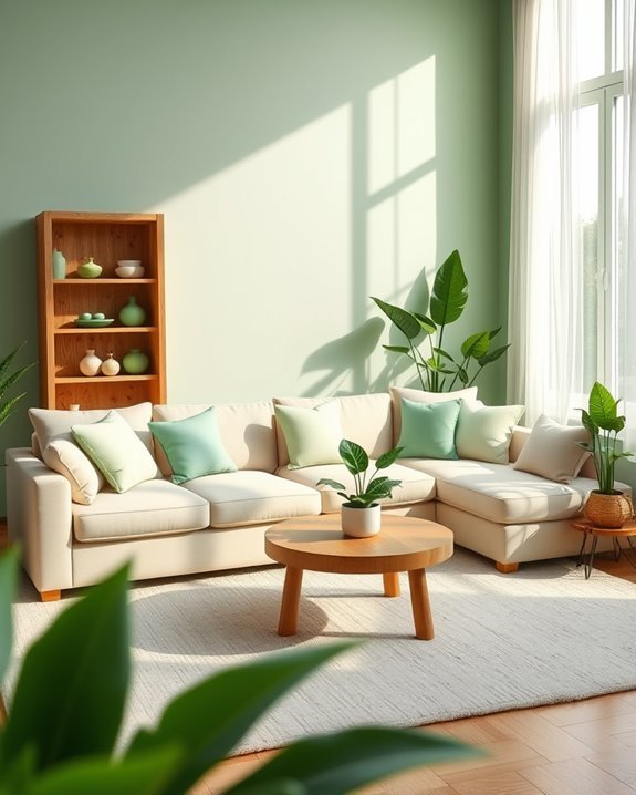 green decor for vibrancy