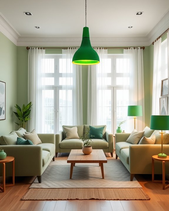 green fixtures for tranquility
