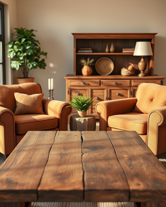grounding warmth and elegance