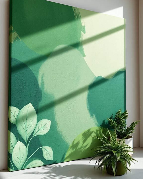 hand painted nature inspired murals
