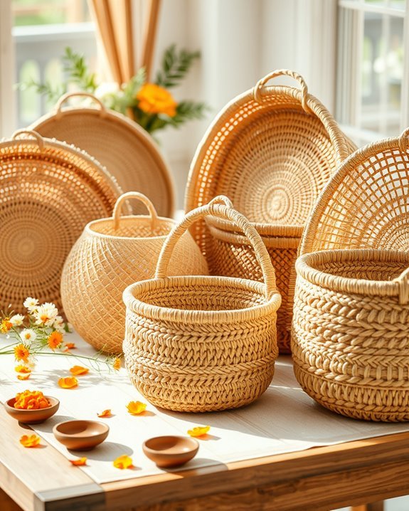 hand woven basket decor ideas
