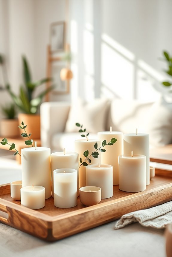 handcrafted candle home decor