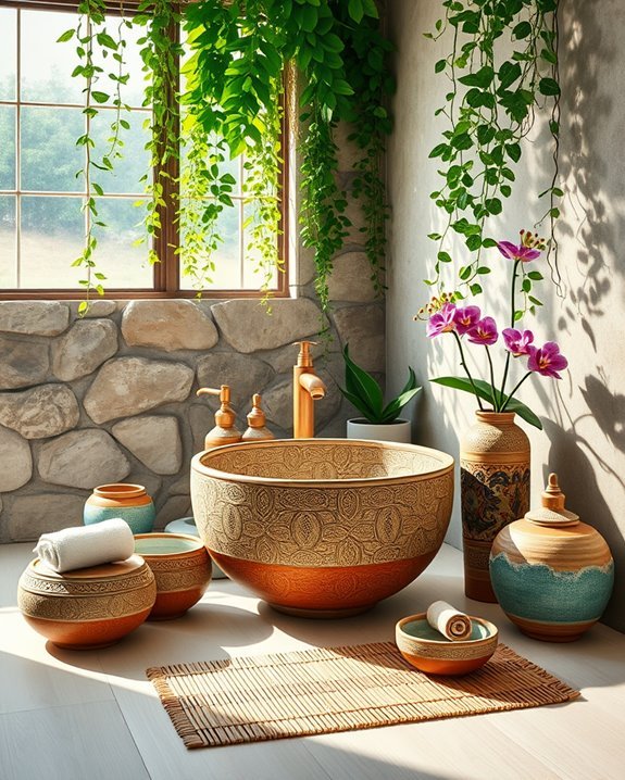 handcrafted ceramics for bathrooms
