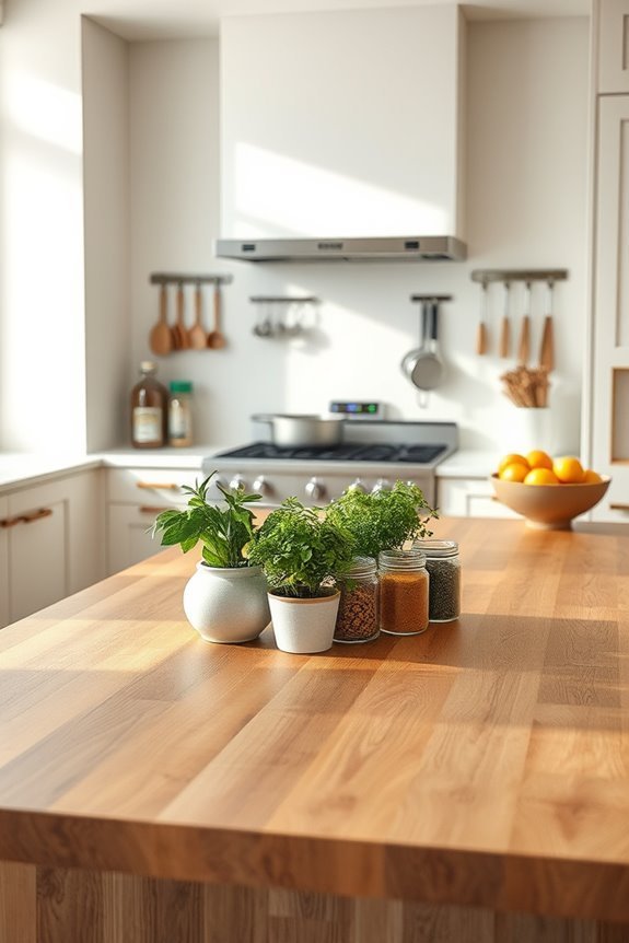 handcrafted seasonal kitchen centerpieces