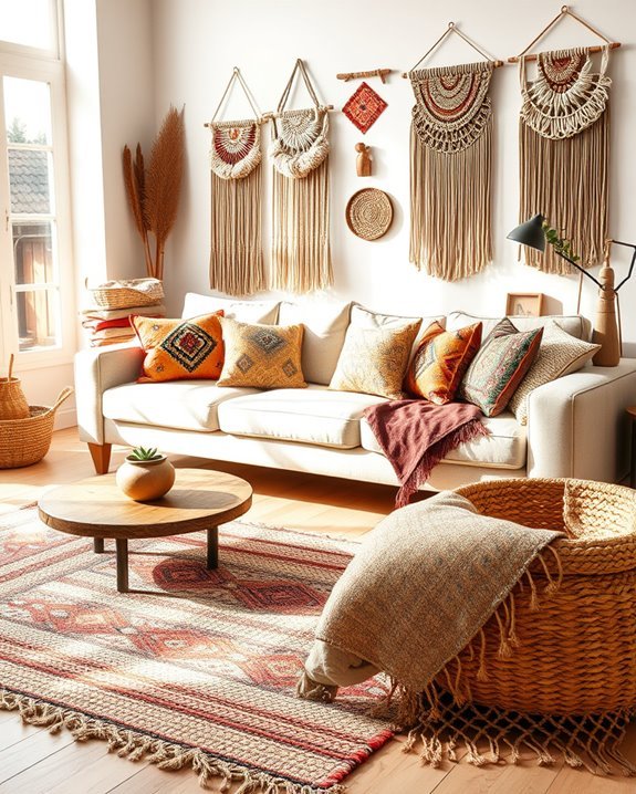 handmade pottery and baskets