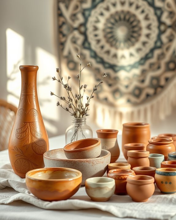 handmade pottery wall decor