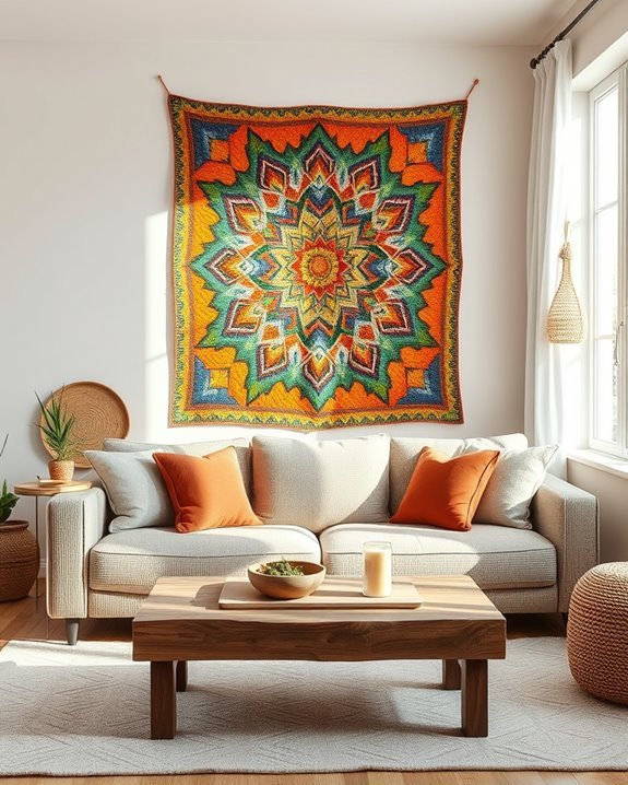 handmade quilts as decor