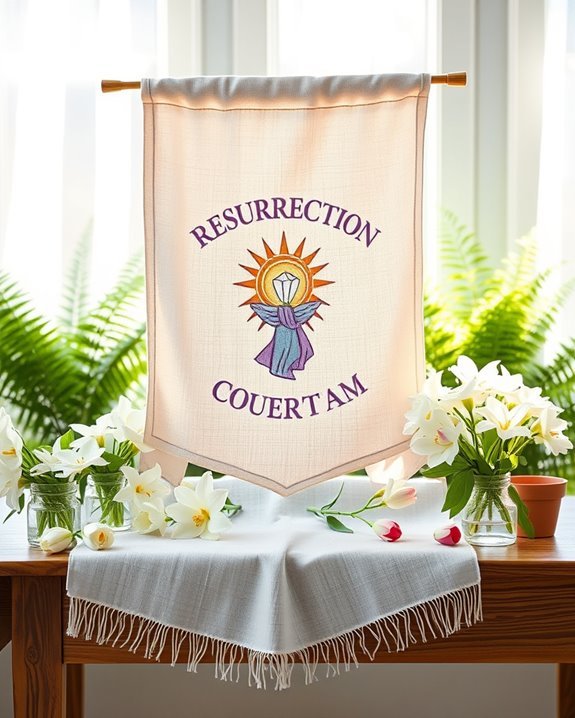 handmade resurrection banners crafting