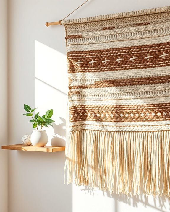 handwoven tapestry wall decor