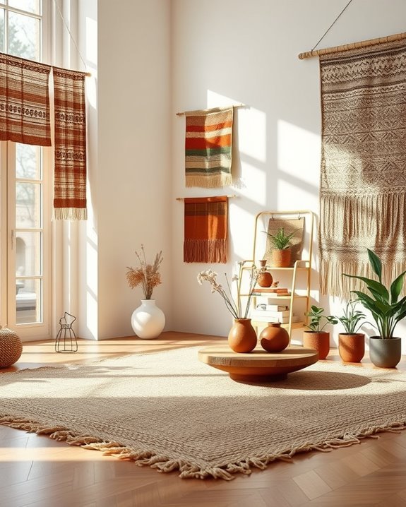 hang warm vibrant tapestries