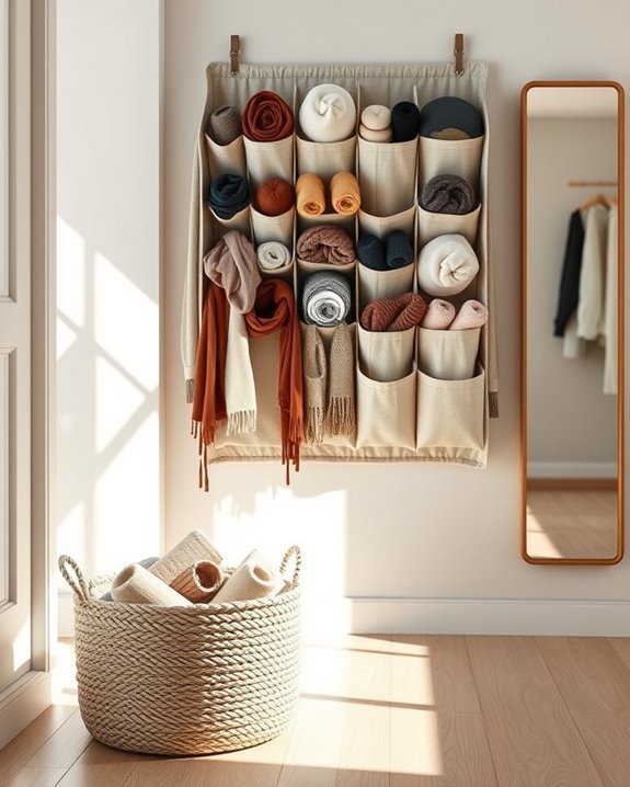 hanging fabric organizer solution