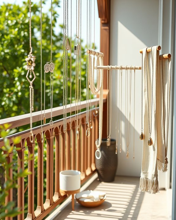 hanging jewelry for organization