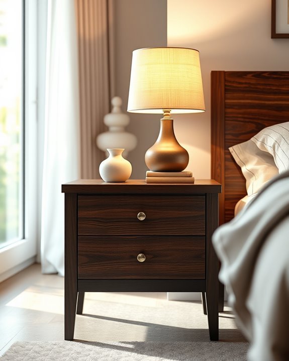 harmonious lighting and wood