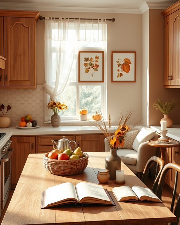 harvest themed kitchen wall art