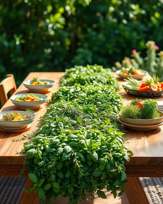 herb infused barbecue centerpiece