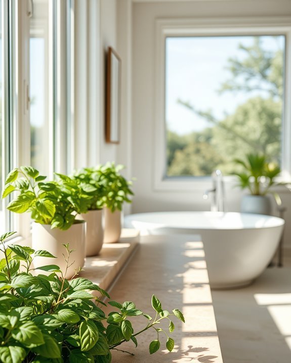 herbs thrive on windowsills