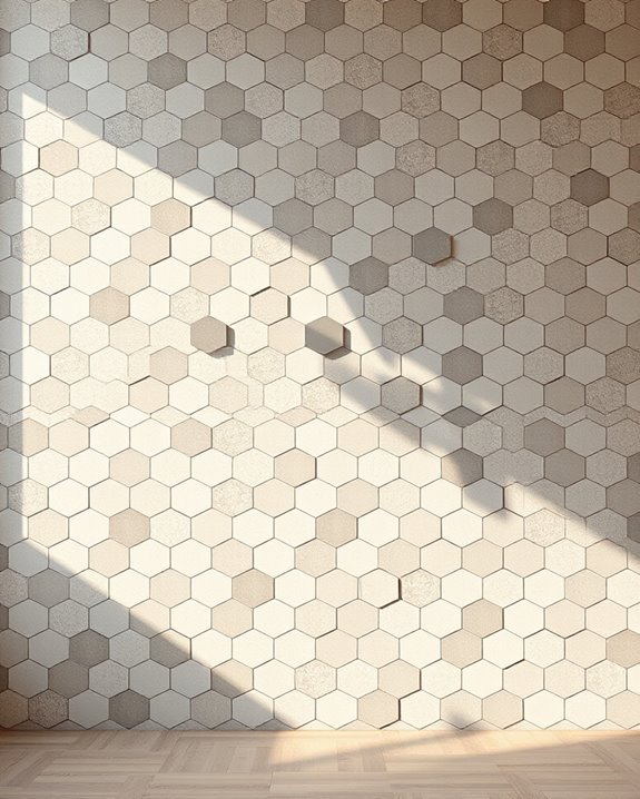 hexagonal tile wall designs