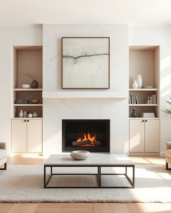 hidden cabinetry for storage