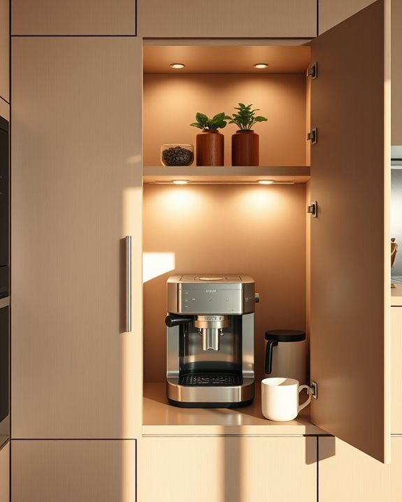 hidden coffee bar organization