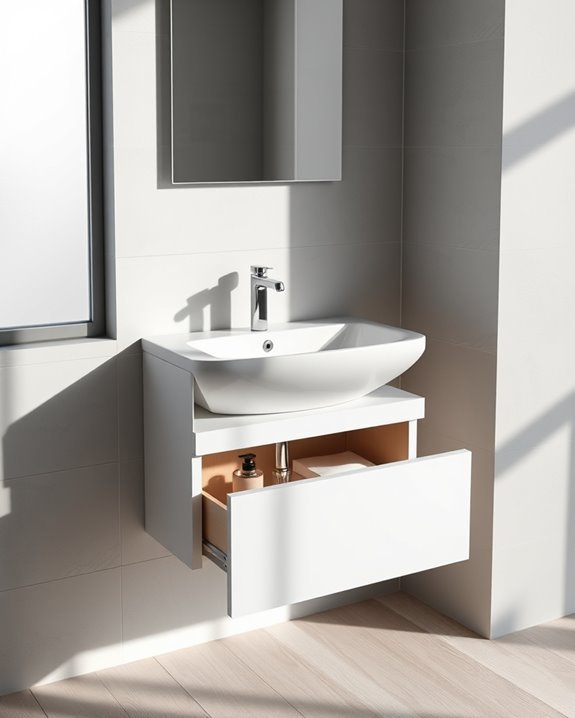 hidden compartment bathroom sinks