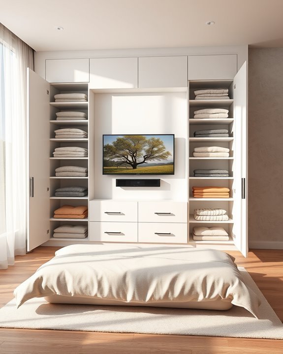 hidden entertainment closet solutions