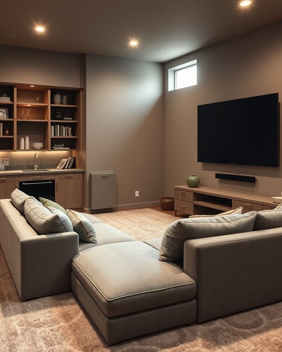 hidden storage enhances organization