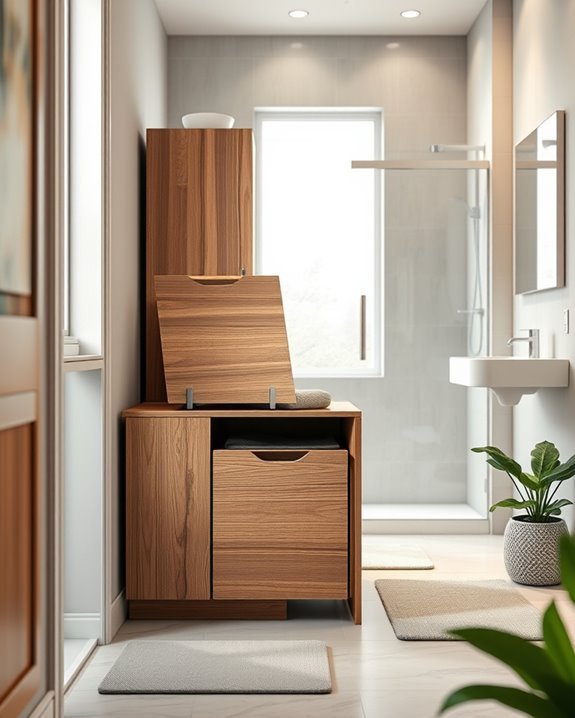 hidden storage for laundry