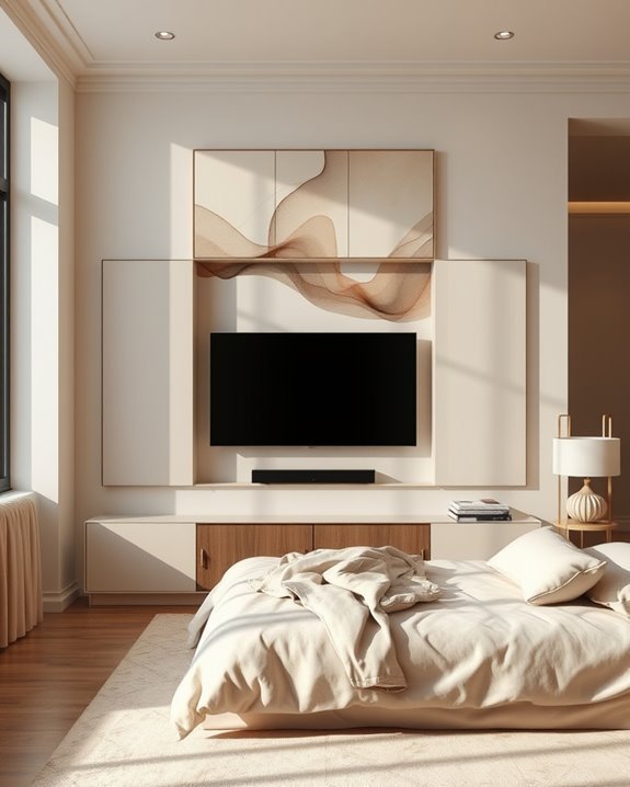 hidden tv artwork concealment