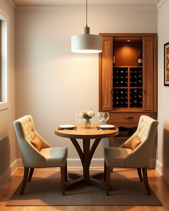 hidden wine storage solutions