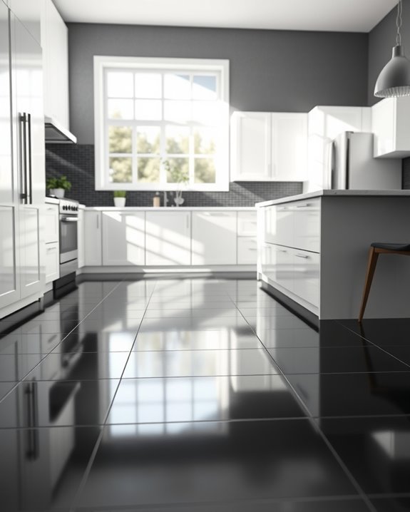 high contrast black tile designs