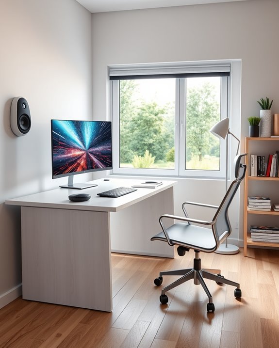 high tech ergonomic home office