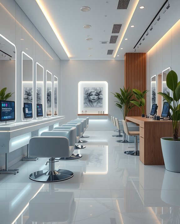high tech salon experience enhancement