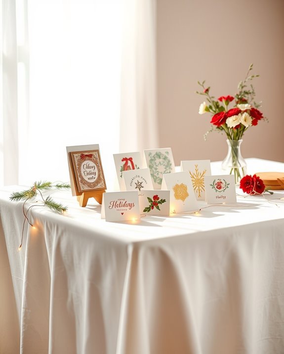 holiday card exchange setup