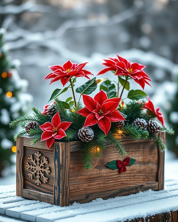holiday planter box ideas
