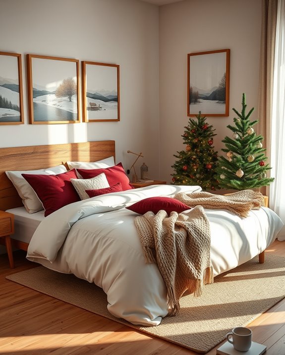holiday themed bedroom decor