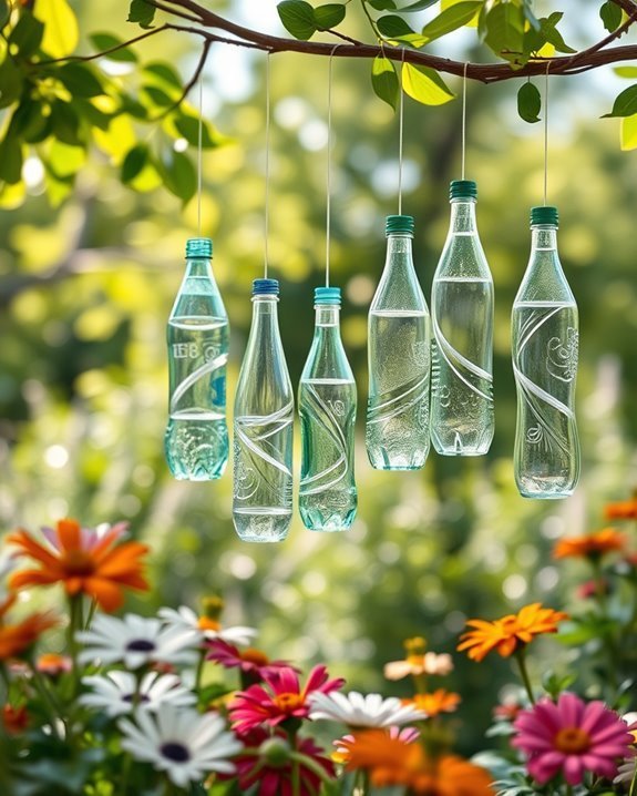homemade colorful wind chimes