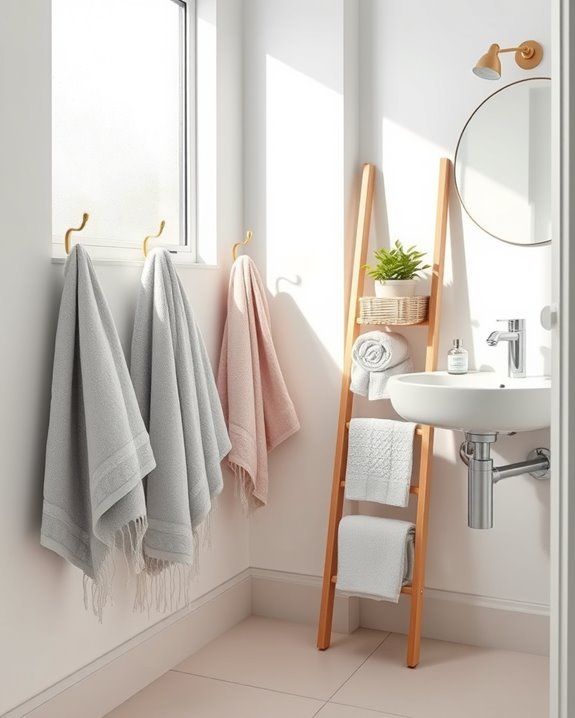 hooks for towel organization