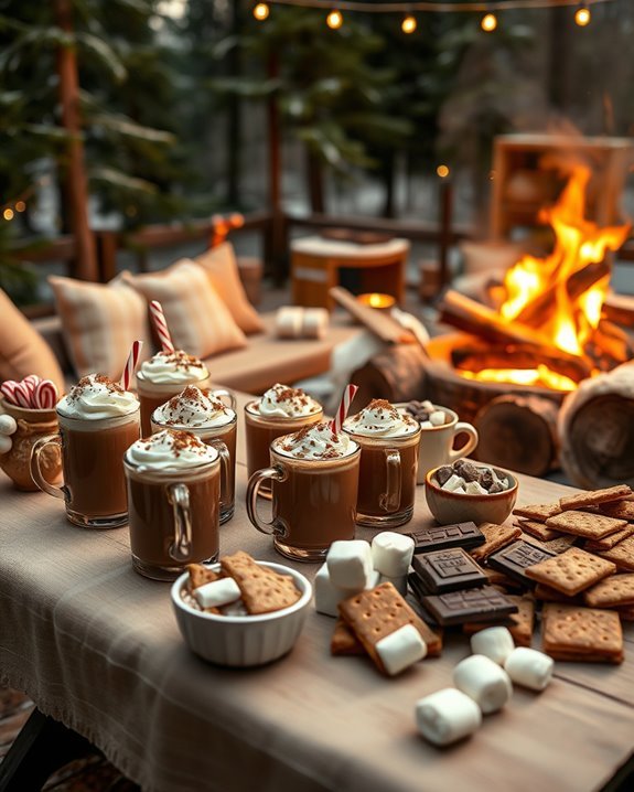 hot cocoa s mores campfire