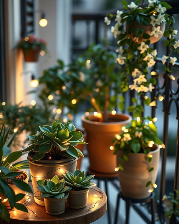 illuminate plants with lights