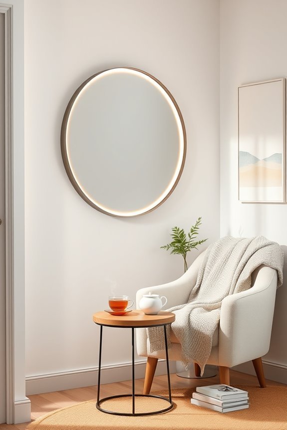 illuminated decorative wall mirrors