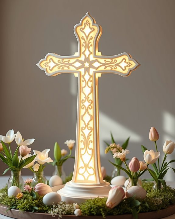 illuminated faith easter decoration