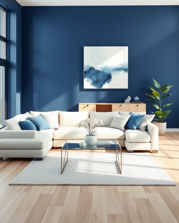 indigo blue wall decor
