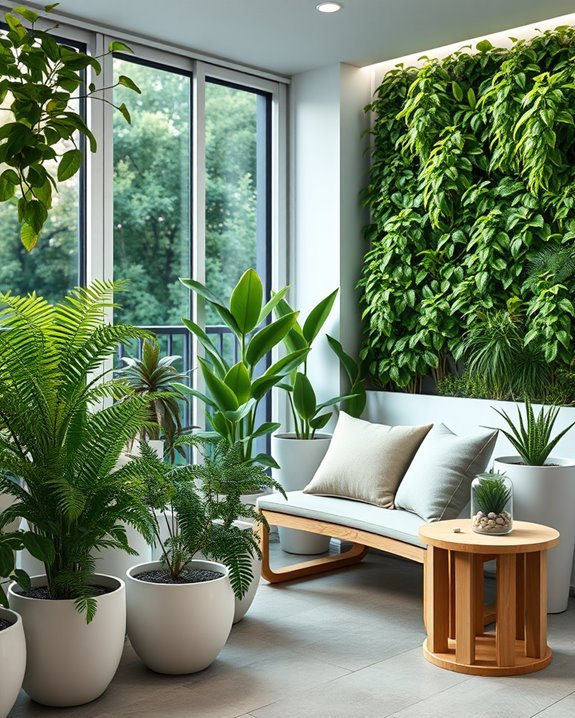 indoor balcony garden oasis
