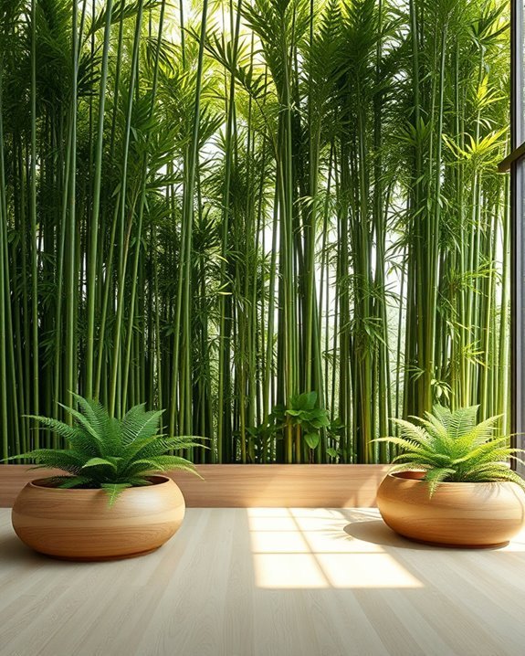 indoor bamboo garden oasis