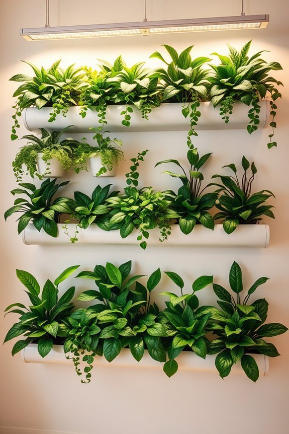 indoor garden with grow lights
