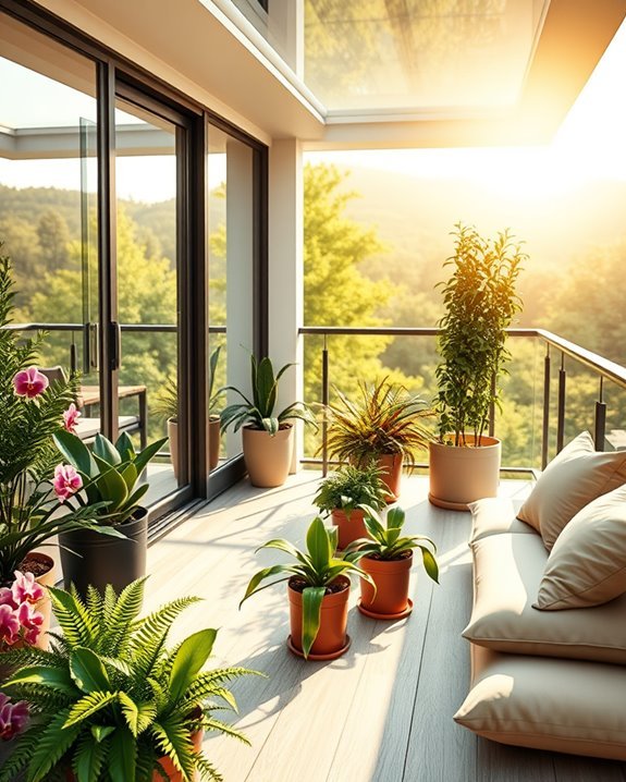 indoor greenhouse balcony oasis
