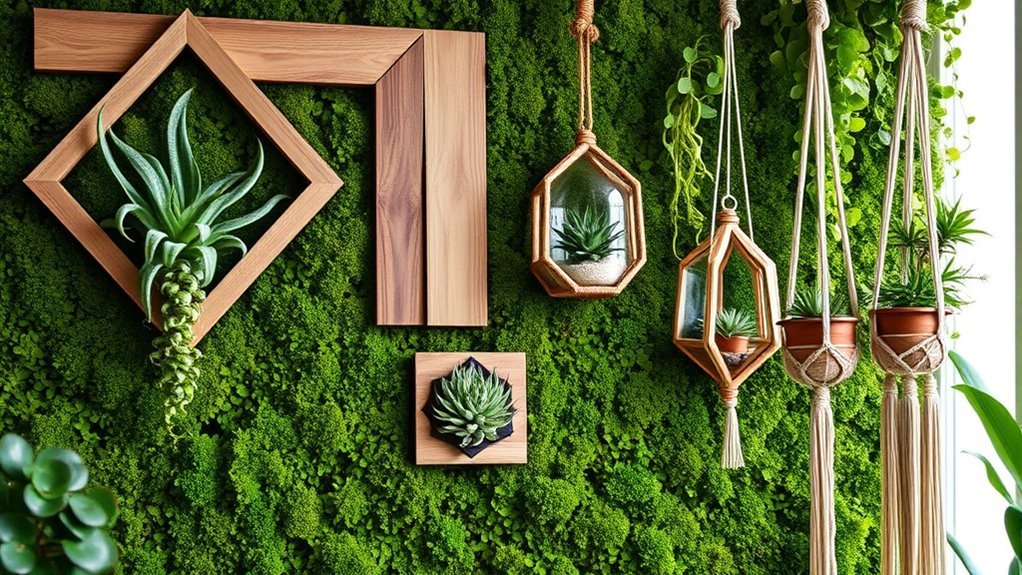 indoor nature inspired wall decor