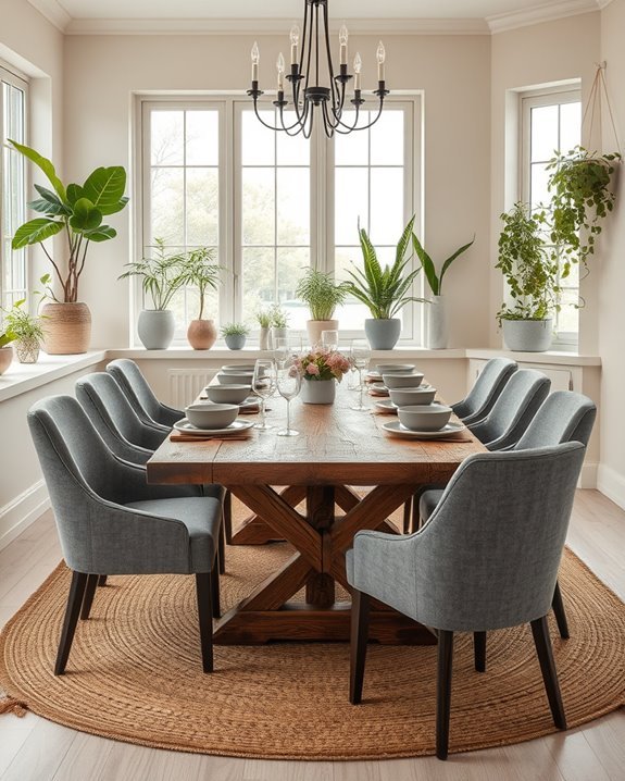 indoor plants enhance dining
